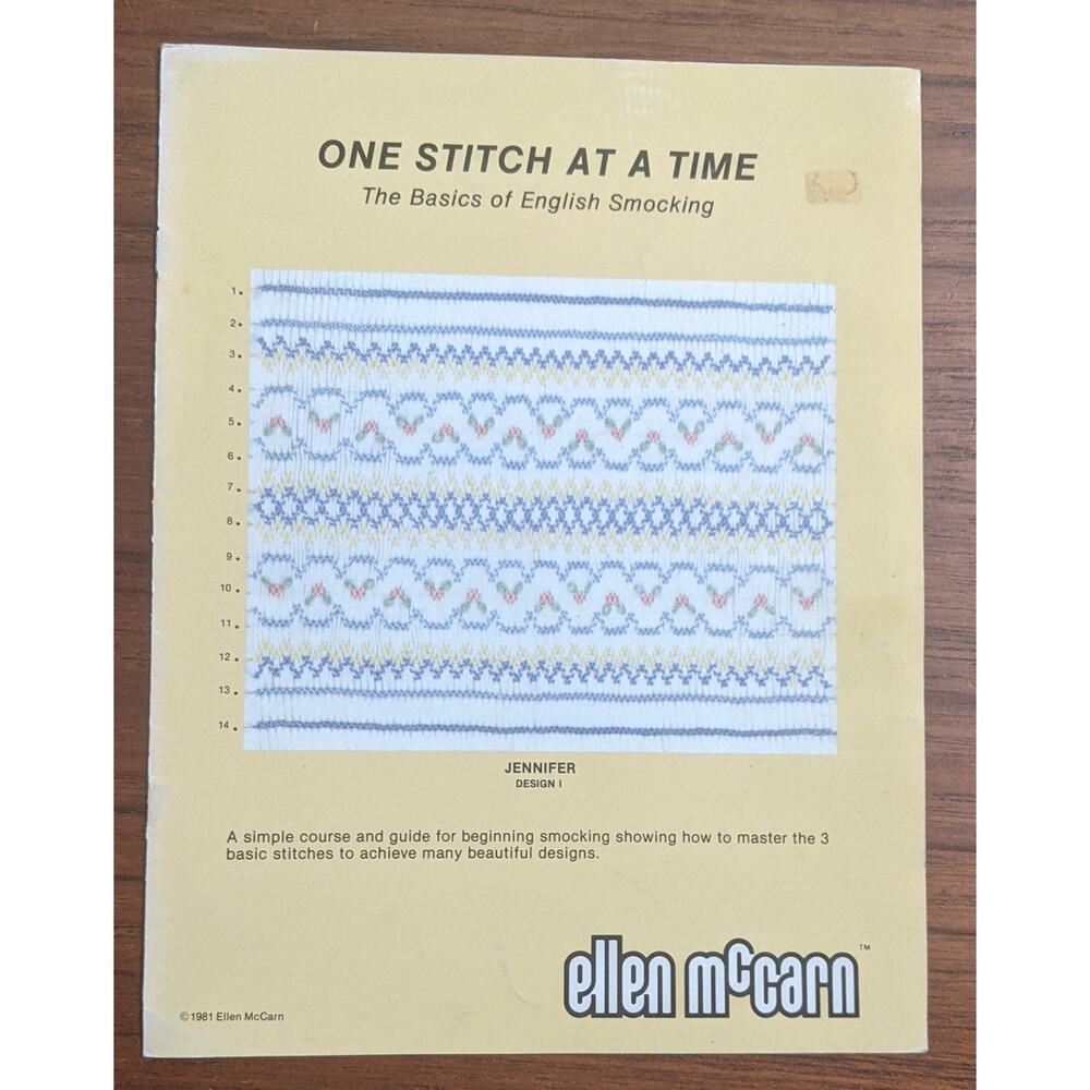 Two English Smocking Pattern Books - Picture 2 of 8